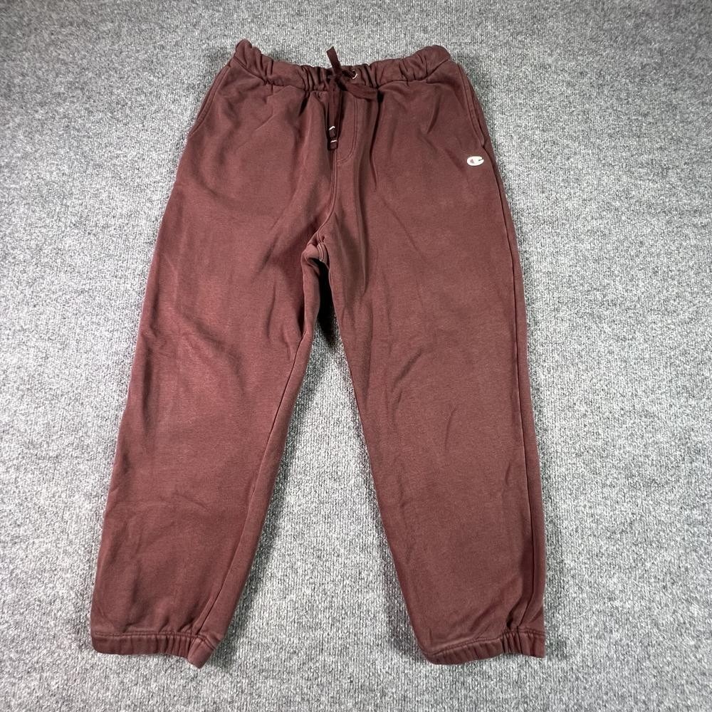 Champion Sweatpant Women's M Brown Fleece-Lined Straight Performance Sports